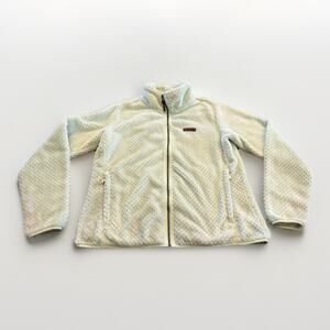 Columbia Womens Green Fire Side II Sherpa Fleece Large Full Zip Jacket Size XL